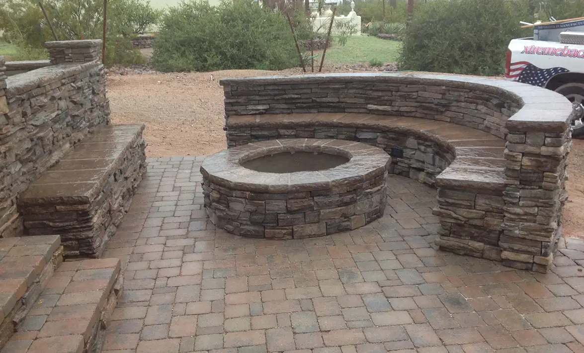 Custom Outdoor Spaces in Phoenix | Travertine & Concrete Pavers